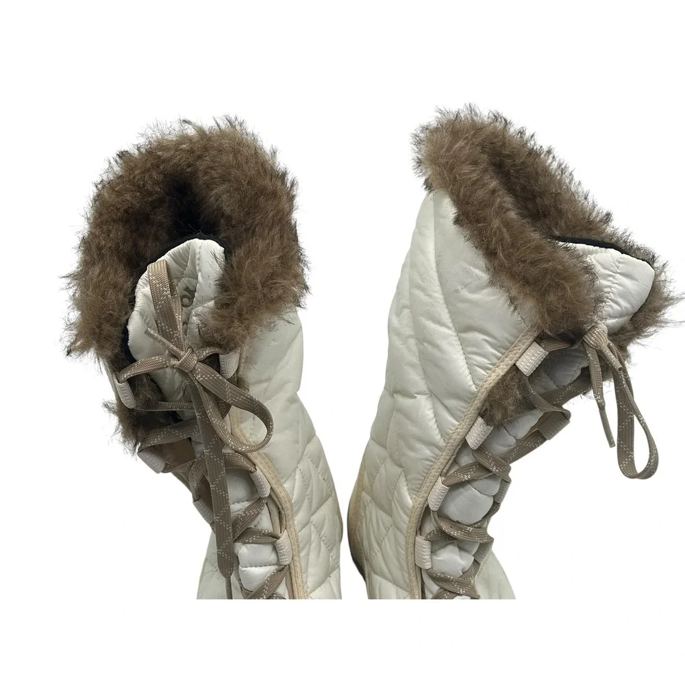 Columbia Womens Heavenly Shorty Omni-Heat Winter Boots White Size 7
